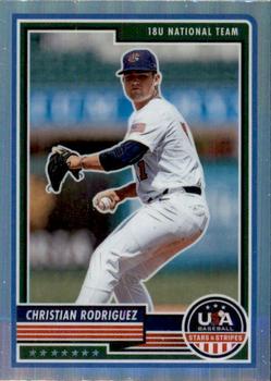 2023 Panini USA Baseball Stars & Stripes - Silver #58 Christian Rodriguez Front