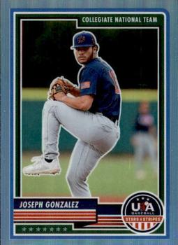 2023 Panini USA Baseball Stars & Stripes - Silver #68 Joseph Gonzalez Front