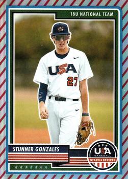 2023 Panini USA Baseball Stars & Stripes - Stripes #8 Stunner Gonzales Front