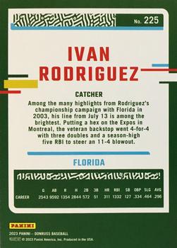 2023 Donruss - Artist Proof #225 Ivan Rodriguez Back