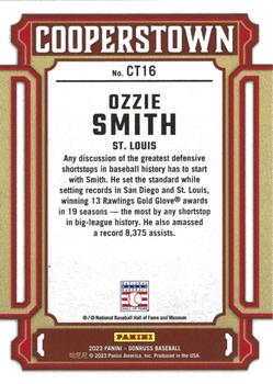 2023 Donruss - Cooperstown Rapture #CT16 Ozzie Smith Back
