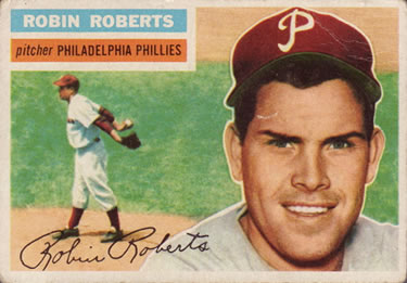 1956 Topps #180 Robin Roberts Front
