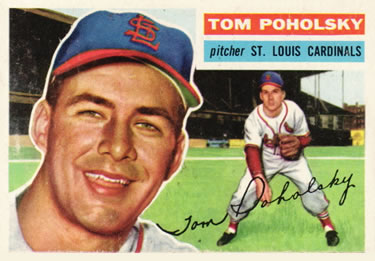 1956 Topps #196 Tom Poholsky Front