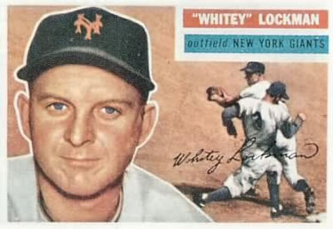 1956 Topps #205 Whitey Lockman Front