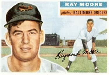 1956 Topps #43 Ray Moore Front