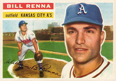 1956 Topps #82 Bill Renna Front