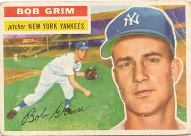 1956 Topps #52 Bob Grim Front