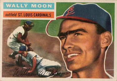 1956 Topps #55 Wally Moon Front