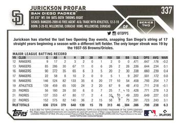 2023 Topps - All-Star Game #337 Jurickson Profar Back