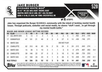 2023 Topps - 582 Montgomery Club Foil Stamped #528 Jake Burger Back