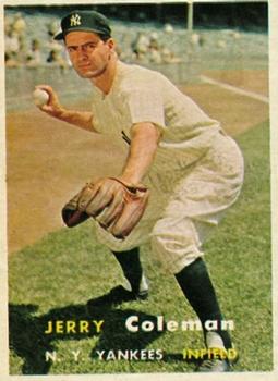 1957 Topps #192 Jerry Coleman Front