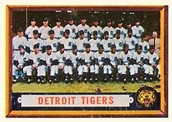 1957 Topps #198 Detroit Tigers Front