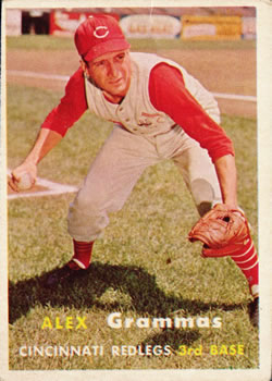 1957 Topps #222 Alex Grammas Front