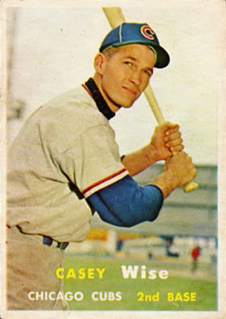 1957 Topps #396 Casey Wise Front