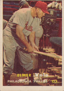 1957 Topps #54 Elmer Valo Front