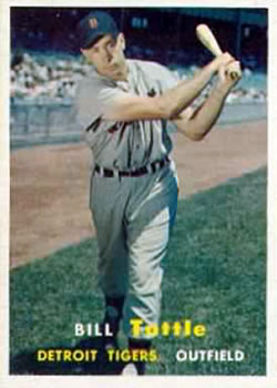1957 Topps #72 Bill Tuttle Front