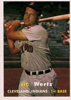 1957 Topps #78 Vic Wertz Front