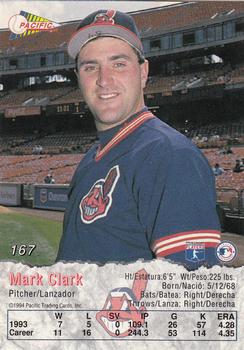 1994 Pacific #167 Mark Clark Back