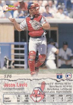1994 Pacific #174 Jesse Levis Back