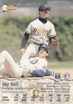 1994 Pacific #492 Jay Bell Back