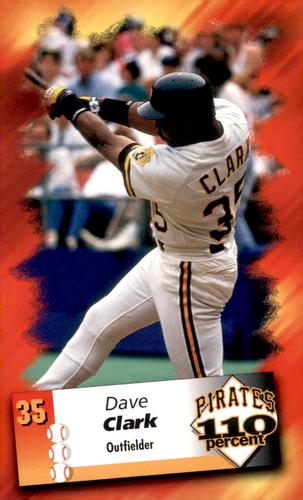 1996 Advance Auto Parts Pittsburgh Pirates #NNO Dave Clark Front