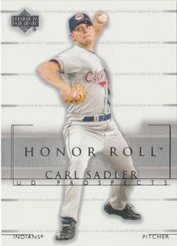 2002 Upper Deck Rookie Debut - 2002 Upper Deck Honor Roll Update #142 Carl Sadler Front