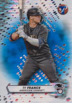 2023 Topps Pristine - Blue Refractor #249 Ty France Front