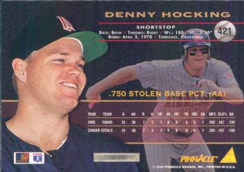 1994 Pinnacle #421 Denny Hocking Back
