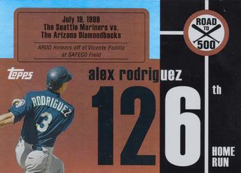 2007 Bowman - Alex Rodriguez: Road to 500 #ARHR126 Alex Rodriguez Front