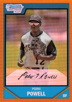 2007 Bowman - Chrome Prospects Gold Refractors #BC86 Pedro Powell Front