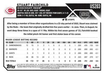 2023 Topps Update #US203 Stuart Fairchild Back