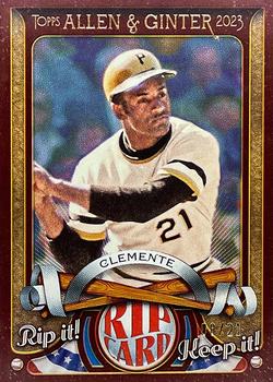2023 Topps Allen & Ginter - A&G Rip Cards #RC-RC Roberto Clemente Front