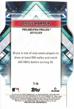 2023 Stadium Club - Triumvirates #T-14 Bryce Harper Back