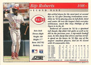 1994 Score #108 Bip Roberts Back