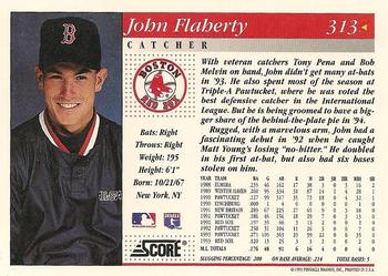 1994 Score #313 John Flaherty Back