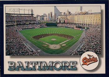 1994 Score #317 Baltimore Orioles Front