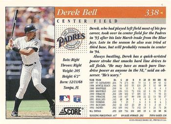 1994 Score #338 Derek Bell Back