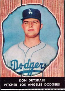 1958 Hires Root Beer #55 Don Drysdale Front