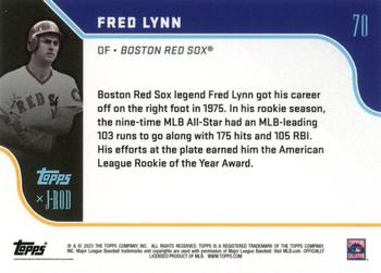 2023 Topps x J-Rod The Show Out Collection - ASG Green #70 Fred Lynn Back