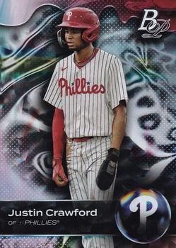 2023 Bowman Platinum - Top Prospects Ice Foil #TOP-5 Justin Crawford Front