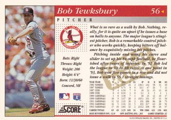 1994 Score - Gold Rush #56 Bob Tewksbury Back