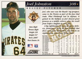 1994 Score - Gold Rush #308 Joel Johnston Back