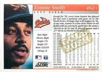1994 Score - Gold Rush #462 Lonnie Smith Back