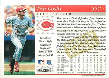1994 Score - Gold Rush #552 Tim Costo Back