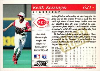 1994 Score - Gold Rush #621 Keith Kessinger Back