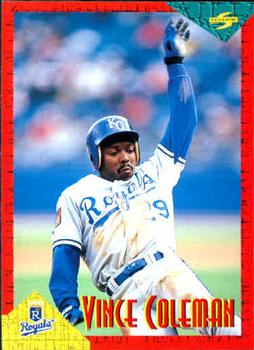 1994 Score Rookie & Traded #RT12 Vince Coleman Front