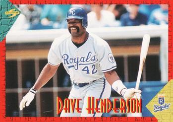 1994 Score Rookie & Traded #RT18 Dave Henderson Front