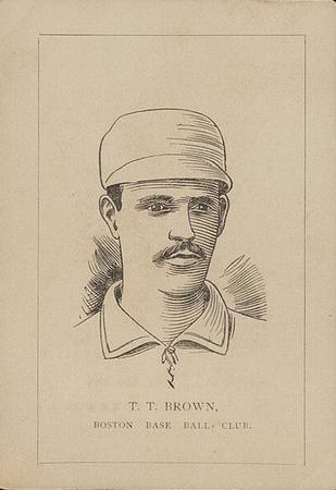 1889 Diamond S Cigars Boston Beaneaters (N526) #NNO Tom Brown Front