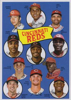 2023 Topps Archives - 1969 Topps Team History Baseball Post Card Box Topper #H69-CIN Cincinnati Reds Front