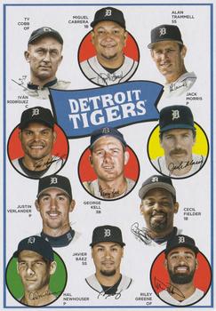 2023 Topps Archives - 1969 Topps Team History Baseball Post Card Box Topper #H69-DET Detroit Tigers Front